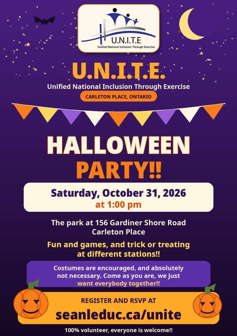U.N.I.T.E. Halloween Party poster